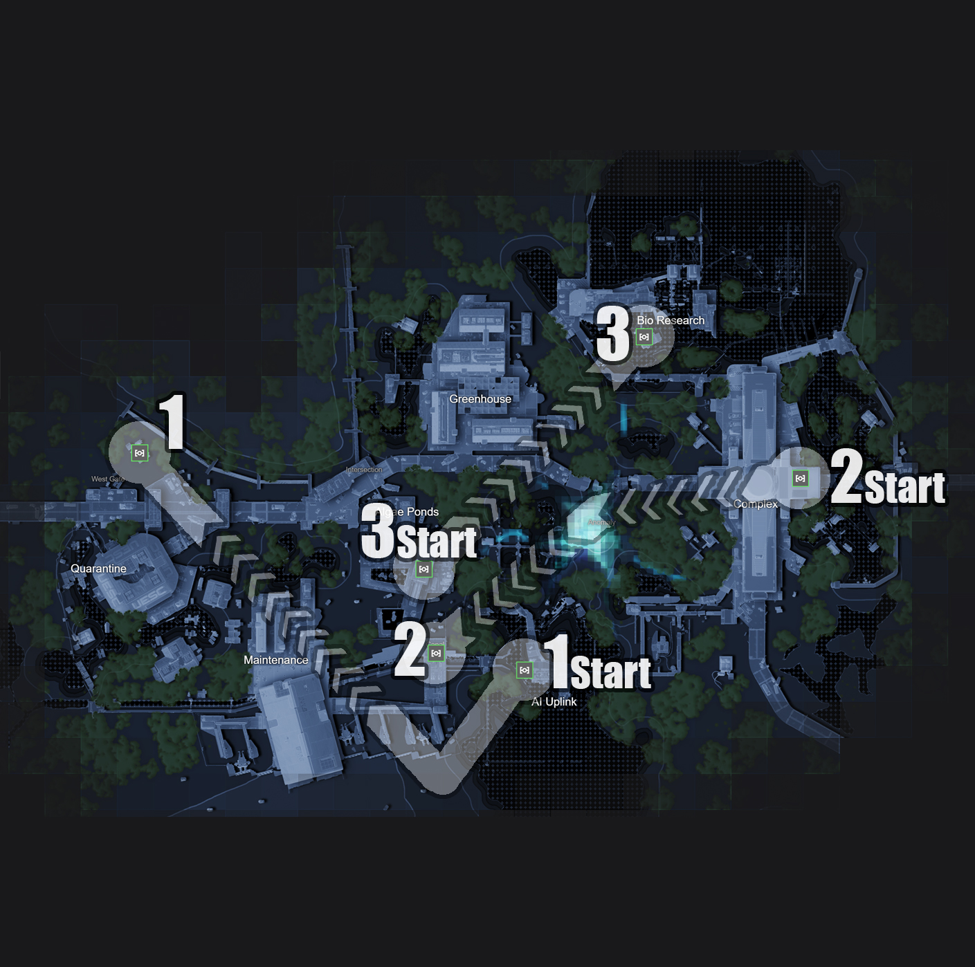 Dire Marsh Terminal Map